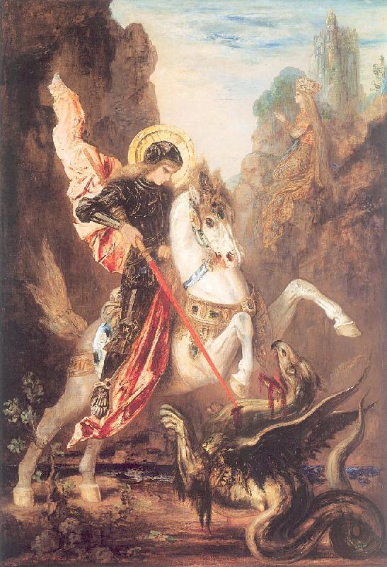 Gustave Moreau Saint George and the Dragon oil painting picture